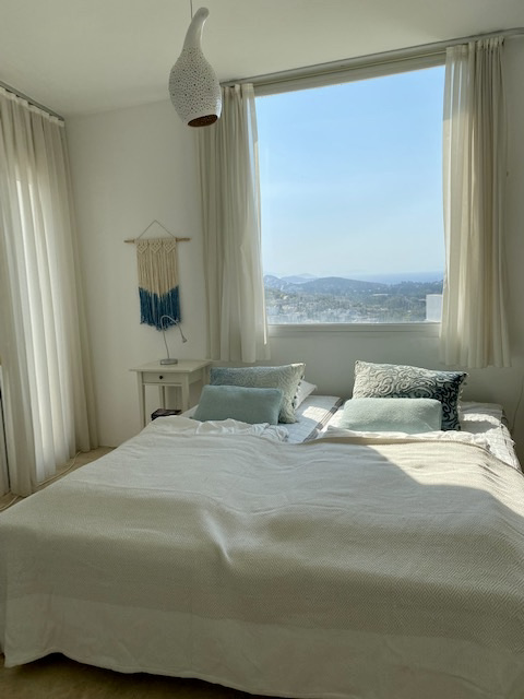 Gümüşlük, Bodrum — pool at dusk